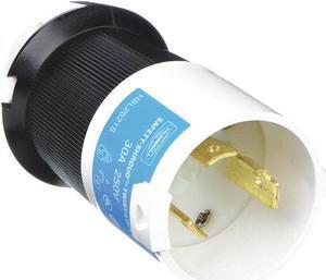 HUBBELL WIRING DEVICE-KELLEMS HBL2621S Locking Plug, L6-30P, 30 A, 250V AC,