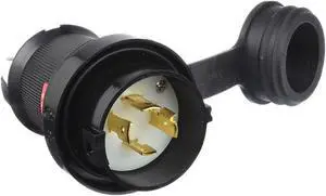 HUBBELL WIRING DEVICE-KELLEMS HBL2431SW Watertight Locking Plug, L16-20P, 20 A,
