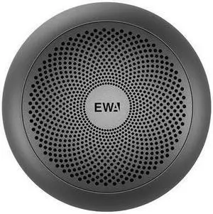 Metal Bass Wireless Bluetooth Speaker Portable Built-in Battery Loud Sound New Version EWA A110mini (Black)