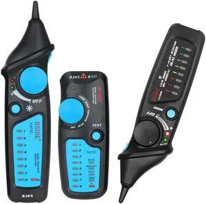 BSIDE FWT81 Cable Tracker RJ45 RJ11 Telephone Wire Network LAN TV Electric Line Finder Tester With AVD06 Voltage Tester