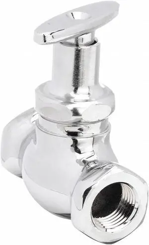 CHICAGO FAUCET 45-LKABCP Loose Key Stop, Straight, 1/2 Inx1/2 In