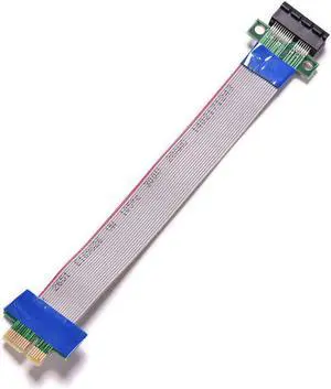 1 x Extension Cable PCI Express Flex Relocate Cable PCI-E 1X to 1x Slot Riser Card Extender Extension Ribbon for Bitcoin Miner