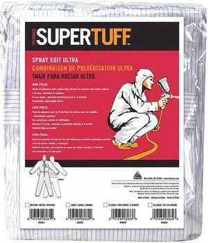 TRIMACO 28031 Disposable Coverallss, Hooded, M, 0.5% Carbon Fiber, 99.5%