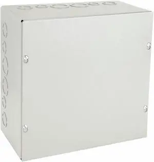 WIEGMANN SC121206 Wall Mount Electrical Enclosure, Screw On, Metallic, 12 in H,
