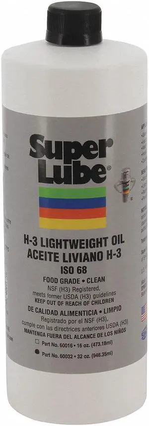 SUPER LUBE 60032 1 qt Bottle, Hydraulic Oil, 68 ISO Viscosity, 80W SAE