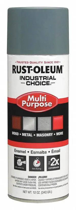 Industrial Choice 1600 Enamel Aerosol Med Lt Gry