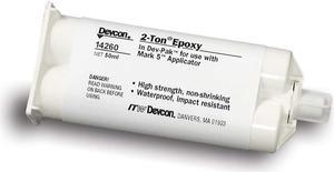DEVCON 14260 Hot Melt Adhesive, 14260 Series, Tan, Dual-Cartridge, 1:01 Mix