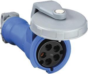 HUBBELL WIRING DEVICE-KELLEMS HBL530C9W Watertight Pin & Sleeve Connector, 30