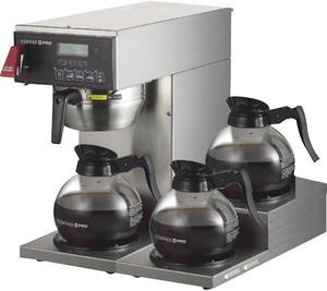 Coffee Pro 3-burner Commercial Brewer Coffee - Stainless Steel