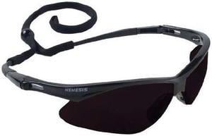 KLEENGUARD V30 Nemesis Safety Glasses (22475), Smoke Anti-Fog Lens with Black Frame, 1 Pair / Each