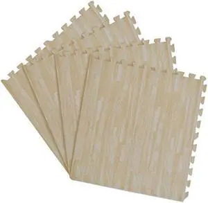 Achim Home Furnishings Interlocking Floor Tiles, 24" x 24", Ash