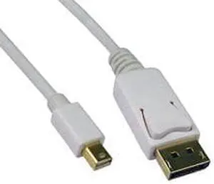 Cable Wholesale Mini DisplayPort 1.1 Video Cable, Mini DisplayPort Male to DisplayPort Male, 10 foot