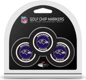 Baltimore Ravens Golf Chip with Marker 3 Pack