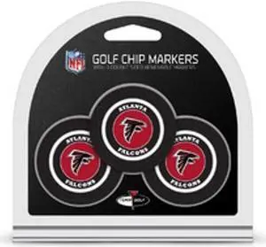 Atlanta Falcons Golf Chip with Marker 3 Pack