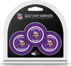 Minnesota Vikings Golf Chip with Marker 3 Pack