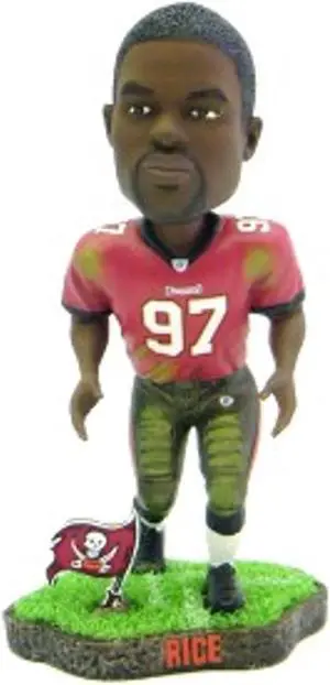 Tampa Bay Buccaneers Simeon Rice Game Worn Forever Collectibles Bobblehead CO