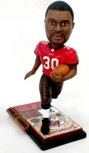 Tampa Bay Buccaneers Charlie Garner Ticket Base Forever Collectibles Bobblehead CO