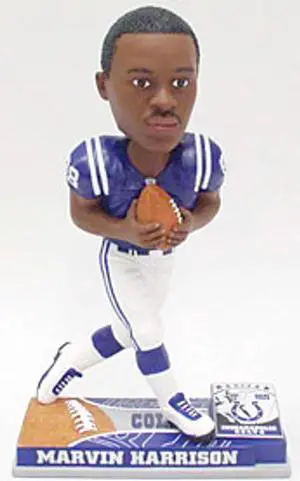 Indianapolis Colts Marvin Harrison Forever Collectibles On Field Bobblehead CO