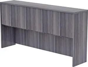 Lorell Essential 75 x 15 x 36 Weathered charcoal Laminate Desking Hutch