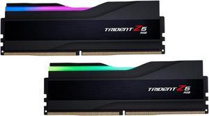 G.SKILL Trident Z5 RGB Series (Intel XMP 3.0) DDR5 RAM 64GB (2x32GB) 6800MT/s CL34-45-45-108 1.40V Desktop Computer Memory UDIMM - Matte Black (F5-6800J3445G32GX2-TZ5RK)