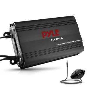 800W 4-Channel Hydra Marine Micro Amplifier - Waterproof - GAIN Level Controls - RCA Stereo Input - 3.5mm Jack - MP3 - Volume Control - Short Protection - For Boat & Vehicle Use - PLMRMP3B 800W 4-Channel Hydra Marine Micro Amplifier - Waterproof - GAIN Level Controls - RCA Stereo Input - 3.5mm Jack - MP3 - Volume Control - Short Protection - For Boat & Vehicle Use - PLMRMP3B