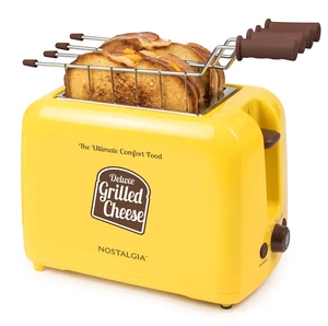 Deluxe Grilled Cheese Sandwich Toaster with Easy-Clean Toasting Baskets - Adjustable Toasting Dial and Extra Wide Slots - Yellow Deluxe Grilled Cheese Sandwich Toaster with Easy-Clean Toasting Baskets - Adjustable Toasting Dial and Extra Wide Slots - Yellow