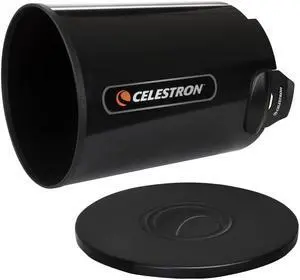 Celestron - Aluminum Telescope Dew Shield with Cover Cap - Fits 8  Schmidt Cassegrain  EdgeHD  and RASA telescopes