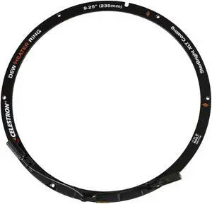 Celestron - Dew Heater Ring - Aluminum Dew Prevention - Compatible 9.25  Schmidt-Cassegrain and EdgeHD Telescope Black
