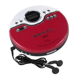 SB3703RB Joggable Personal CD/MP3 Player with Audio Book Compatibility, Bookmark Feature and FM PLL Radio - Red/Black SB3703RB Joggable Personal CD/MP3 Player with Audio Book Compatibility, Bookmark Feature and FM PLL Radio - Red/Black