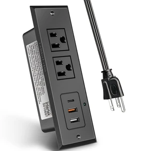 Type-C Conference Recessed Power Strip Socket,20W PD Fast Charging USB-C Power Strip,with 2 Outlets & 2 USB-A Ports &1 USB-C Port, 6.5ft Extension Cord,Conference Table Hidden Outlet Type-C Conference Recessed Power Strip Socket,20W PD Fast Charging USB-C Power Strip,with 2 Outlets & 2 USB-A Ports &1 USB-C Port, 6.5ft Extension Cord,Conference Table Hidden Outlet