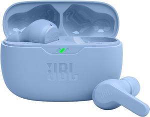 JBL Vibe Beam - True Wireless JBL Deep Bass Sound Earbuds  Bluetooth 5.2  Water & Dust Resistant  Hands-free call with VoiceAware  Up to 32 hours of battery life (Blue)