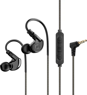 M6 Sport Wired Earbuds, in Ear Headphones, 3-Button Remote, Sweatproof Earphones for Running/Gym/Workouts with Memory Wire Earhooks, Headset Microphone, 3.5mm Jack Plug (Black) M6 Sport Wired Earbuds, in Ear Headphones, 3-Button Remote, Sweatproof Earphones for Running/Gym/Workouts with Memory Wire Earhooks, Headset Microphone, 3.5mm Jack Plug (Black)