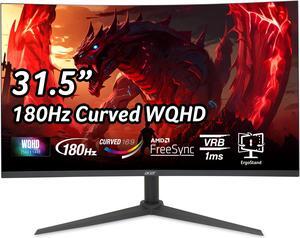 Acer Nitro 31.5"" WQHD 2560 x 1440 1500R Curved PC Gaming Monitor | AMD FreeSync | Up to 180Hz Refresh | 1ms VRB | Speakers | 1 x Display Port 1.4 & 2 x HDMI 2.0 | XZ320QU S3bmiiphx