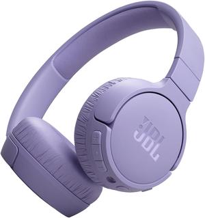 JBL TUNE 670NC - Adaptive Noise Cancelling with Smart Ambient Wireless On-Ear Headphones  Up to 70H battery life with speed charge  Lightweight  comfortable and foldable design (Purple)