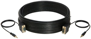 50FT SVGA + Audio Monitor Cable - Male to Male VGA to VGA 1080P for PC, Projector, Laptop, TV 50FT SVGA + Audio Monitor Cable - Male to Male VGA to VGA 1080P for PC, Projector, Laptop, TV
