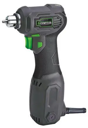 GCQD38A 3.5 Amp 3/8" Variable Speed Close-Quarter Drill with Non-Slip Grip GCQD38A 3.5 Amp 3/8" Variable Speed Close-Quarter Drill with Non-Slip Grip