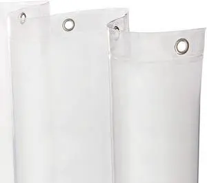 Microban PEVA Shower Curtain Liner, Waterproof Medium-Weight Design with Rust-Resistant Metal Grommets & Weighted Magnetic Hem, 70" x 72", Clear Microban PEVA Shower Curtain Liner, Waterproof Medium-Weight Design with Rust-Resistant Metal Grommets & Weighted Magnetic Hem, 70" x 72", Clear