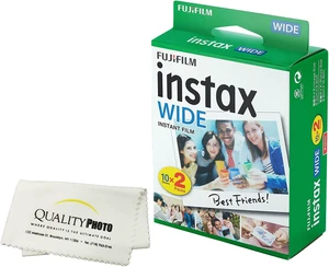 instax Wide Instant Film 2 Pack (20 Exposures) for use with instax Wide 300, 200, and 210 Cameras instax Wide Instant Film 2 Pack (20 Exposures) for use with instax Wide 300, 200, and 210 Cameras