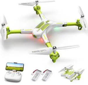 X600W Drone for Kids with 1080P HD FPV Camera Remote Control Toys Gifts for Boys Girls with Altitude Hold, Headless Mode, One Key Take-off/Landing, 3D Flips and 2 Batteries, White