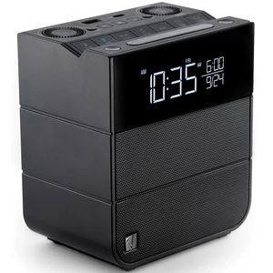 Sound Rise II, SFQ-16: Bedside Alarm Clock Radio & Bluetooth Speaker, with Large Display Screen, FM Radio, Fast USB Charging, and Nature Sound Sound Rise II, SFQ-16: Bedside Alarm Clock Radio & Bluetooth Speaker, with Large Display Screen, FM Radio, Fast USB Charging, and Nature Sound