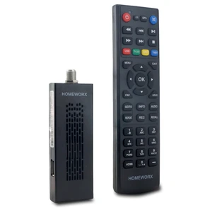 ATSC Digital TV Converter Box Dongle with TV Tuner, TV Recording, USB Multimedia Function, 1080P HDMI Output, Clear QAM by HomeWorx (HW135STB) ATSC Digital TV Converter Box Dongle with TV Tuner, TV Recording, USB Multimedia Function, 1080P HDMI Output, Clear QAM by HomeWorx (HW135STB)