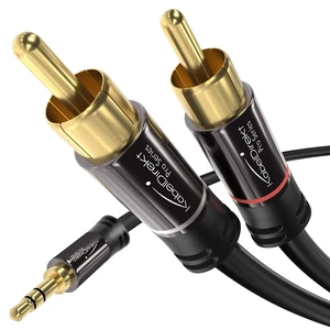 RCA to Jack 3.5mm Adapter Cable 25ft Aux/3.5mm to 2x RCA for smartphone, tablet, home theater, soundbar, TV, notebook, MP3 RCA to Jack 3.5mm Adapter Cable 25ft Aux/3.5mm to 2x RCA for smartphone, tablet, home theater, soundbar, TV, notebook, MP3