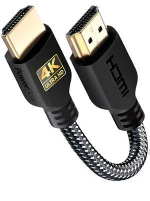 4K HDMI Cable 0.5 ft (6 inch), High Speed Short Hdmi Cables | 4K@60Hz, 2K, 1080P, 18Gbps, Ultra HD, ARC & CL3 Rated, for Laptop, Monitor, PS5, PS4, Xbox One, Fire TV (Short Distance 4K HDMI Cable 0.5 ft (6 inch), High Speed Short Hdmi Cables | 4K@60Hz, 2K, 1080P, 18Gbps, Ultra HD, ARC & CL3 Rated, for Laptop, Monitor, PS5, PS4, Xbox One, Fire TV (Short Distance