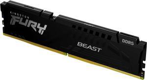 Kingston Fury Beast 16GB 6000MT/s DDR5 CL30 Desktop Memory | AMD Expo | Plug N Play | Single Module | KF560C30BBE-16