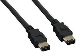 Cable Leader IEEE 1394a FireWire 400 6-pin to 6-pin (15 Foot (1 Pack)  Black)