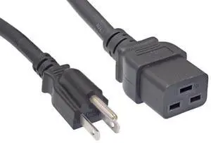 North American Power Cord Extension, NEMA 5-15P to C19, 10', 14 AWG, 15A, 125V (ZWACPFAC-10) North American Power Cord Extension, NEMA 5-15P to C19, 10', 14 AWG, 15A, 125V (ZWACPFAC-10)