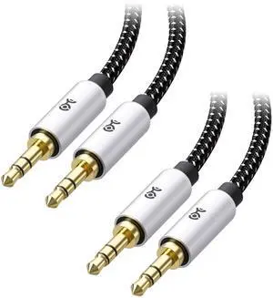 2-Pack 3.5mm Audio Cable - 6ft, (3.5mm Auxiliary/Aux Cord, Male to Male 3.5 mm Audio Cable, Headphone Cord) - 6 Feet / 1.8 Meters 2-Pack 3.5mm Audio Cable - 6ft, (3.5mm Auxiliary/Aux Cord, Male to Male 3.5 mm Audio Cable, Headphone Cord) - 6 Feet / 1.8 Meters