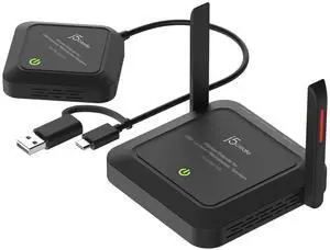 j5create Wireless Extender for USB Webcam  Microphones  or Speakers  Ideal for Streaming & Conferencing  No USB Mouse/Keyboard Compatibility (JVW120)