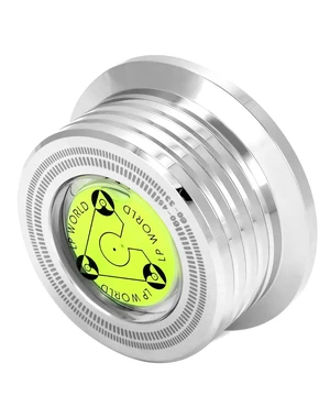 Record Weight Phono Disc Stabilizer, 60HZ Record Weight Stabilizer, with Bubble Leveling (60Hz, Silver) Record Weight Phono Disc Stabilizer, 60HZ Record Weight Stabilizer, with Bubble Leveling (60Hz, Silver)