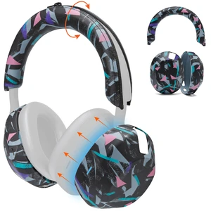 ShellZ XM5 - Exterior Shell & Headband Covers for Sony WH1000XM5 Made by Wicked Cushions Protective, Made with Premium Silicone 90's Black ShellZ XM5 - Exterior Shell & Headband Covers for Sony WH1000XM5 Made by Wicked Cushions Protective, Made with Premium Silicone 90's Black